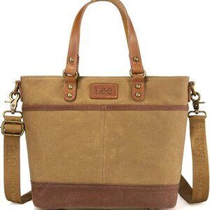 x Lee Waxed Canvas Tote Bag for Women Work Small Vintage Shoulder Bag and Handba